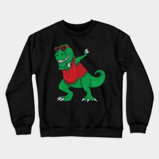 Cute Dabbing dinosaur t rex Shirt Funny dinosaur Crewneck Sweatshirt